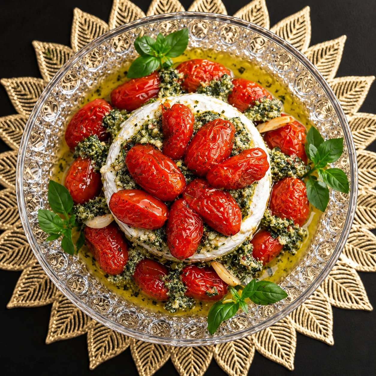 Caprese — Tomates Confitados com Pesto — foto 1 de 3